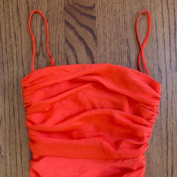 Nookie Cooper Midi Dress MSRP $299 | Tangerine | Size Small - Picture 5 of 13